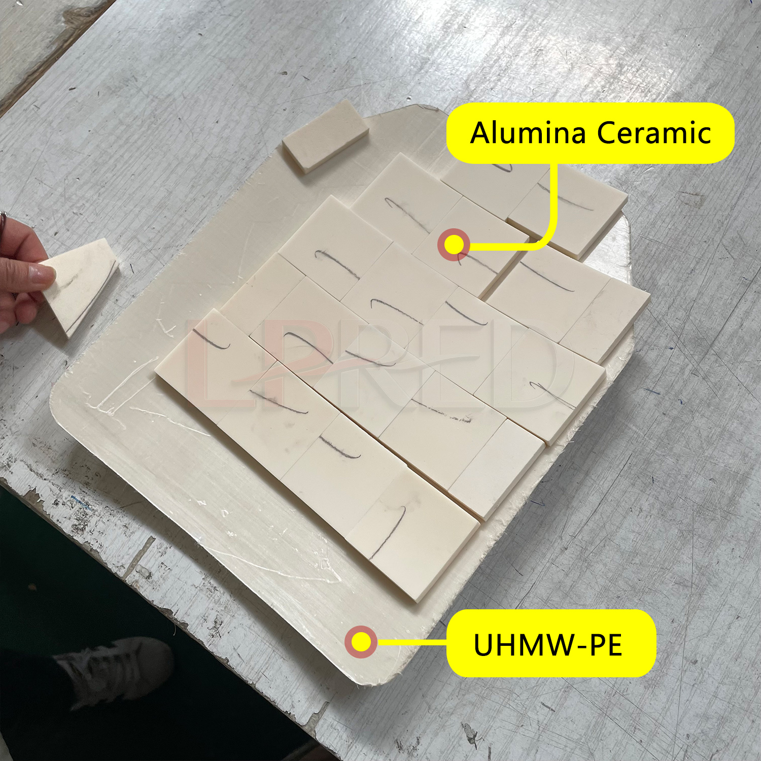 Level IV Ballistic Hard Armor Plate (10×12") – Alumina + UHMW-PE - 图片 3